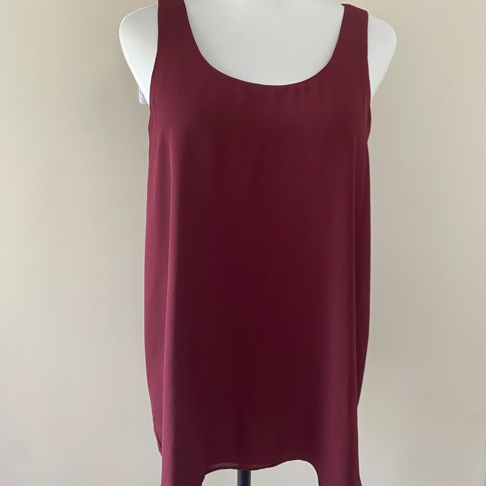 Women’s Denver Haynes Dress Tank Top Wine size L